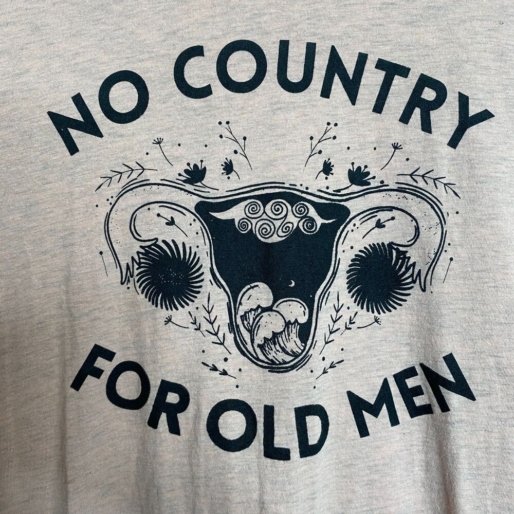 Canvas Short Sleeve Pink Graphic T-Shirt No Country For Old Men Size XL
